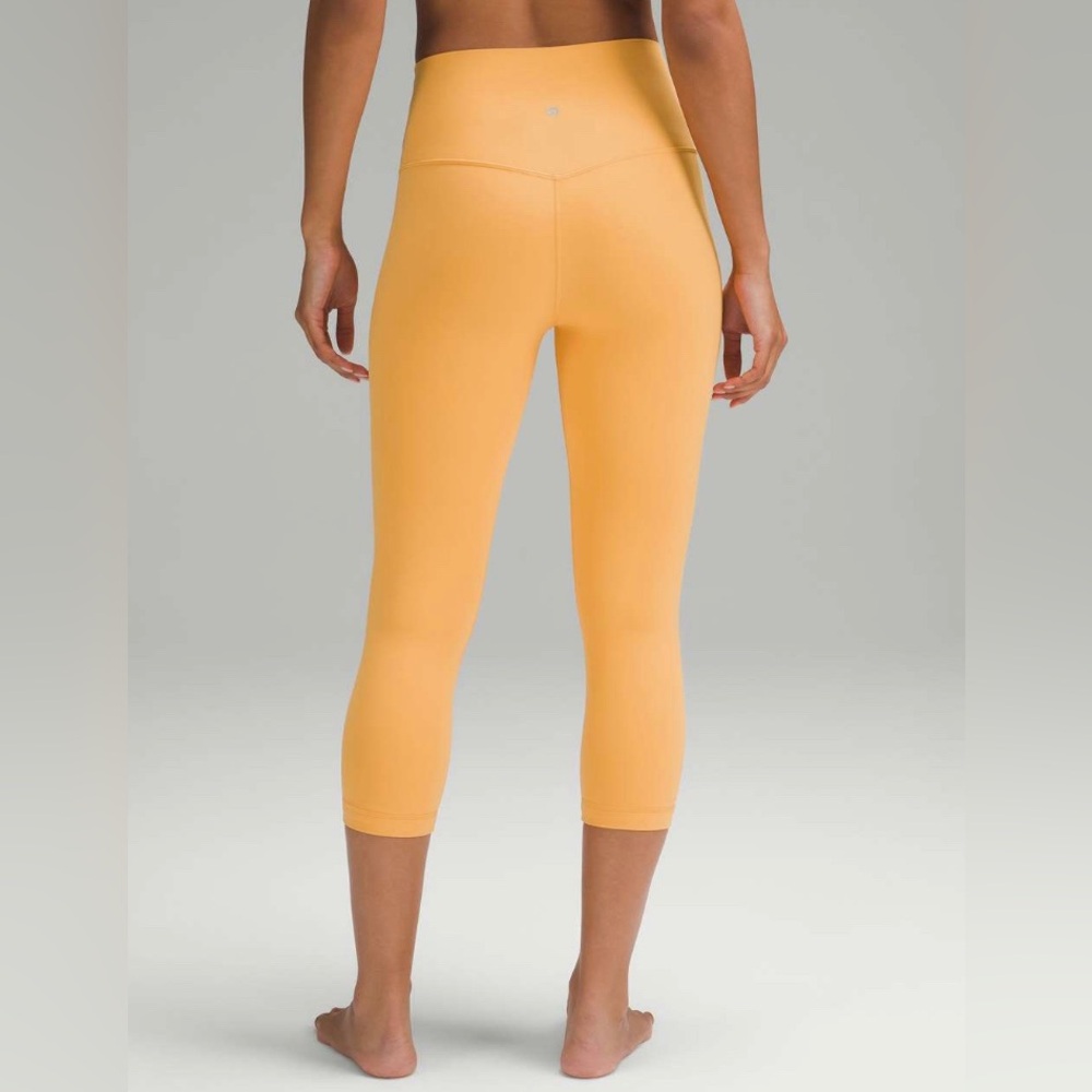 lululemon athletica Women's Yellow High-Rise Cropped Leggings